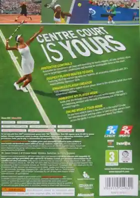 Top Spin 4 (USA) box cover back